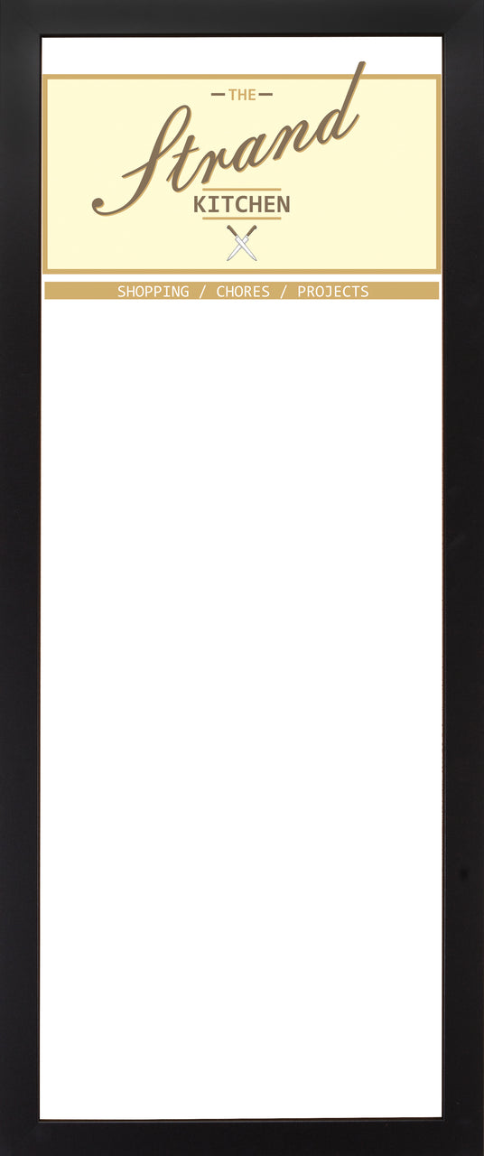 DRY ERASE BOARD 14 X 34: RETRO KITCHEN LOGO (ADD YOUR NAME!)