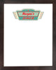 DRY ERASE BOARD 18 X 22: VINTAGE DINER KITCHEN LOGO (ADD YOUR NAME!)