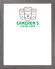 DRY ERASE BOARD 18 X 22: COFFEE SHOP KITCHEN LOGO (ADD YOUR NAME!)