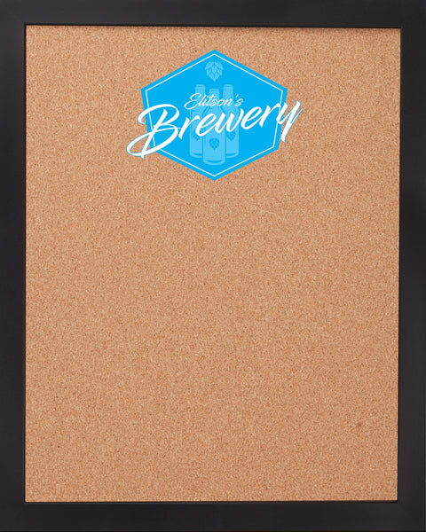 CORK BOARD 18 x 22: BREWERY BAR LOGO (ADD YOUR NAME!)