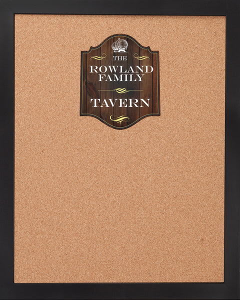 CORK BOARD 18 x 22: OLD TAVERN BAR LOGO (ADD YOUR NAME!)