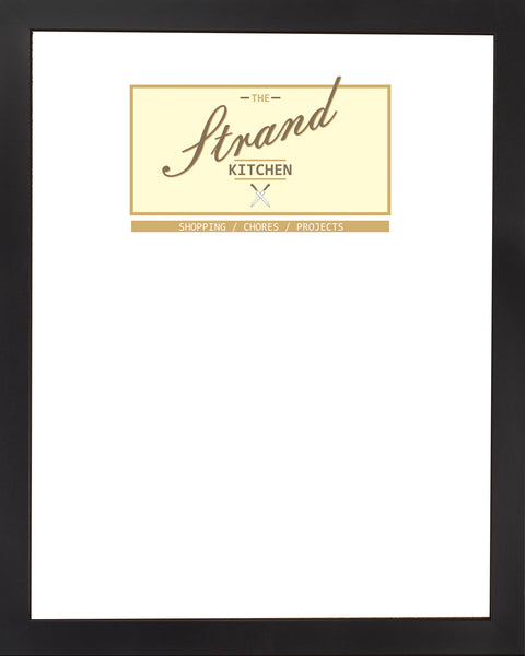 DRY ERASE BOARD 18 X 22:  RETRO KITCHEN LOGO (ADD YOUR NAME!)